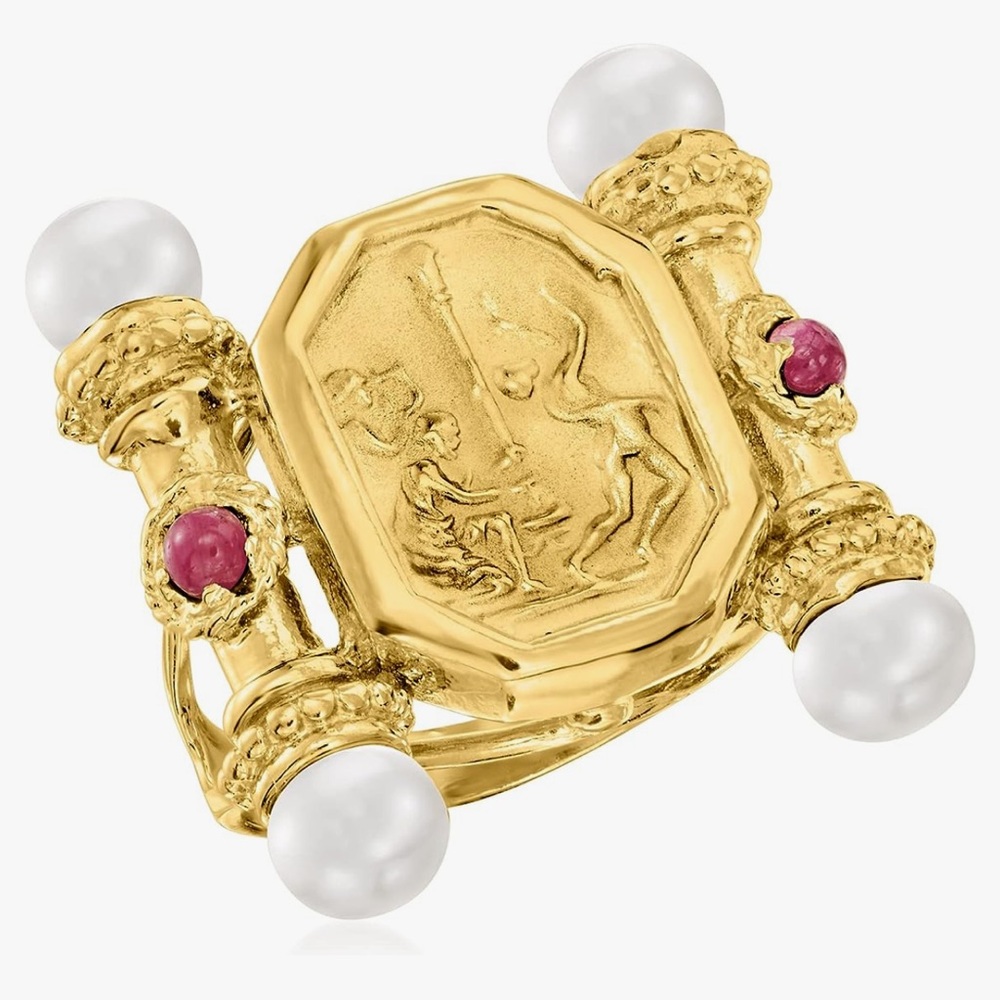 ITALIAN MADE ROSS SIMONS CAMEO RING🔥🔥🔥 - Picture 3 of 8